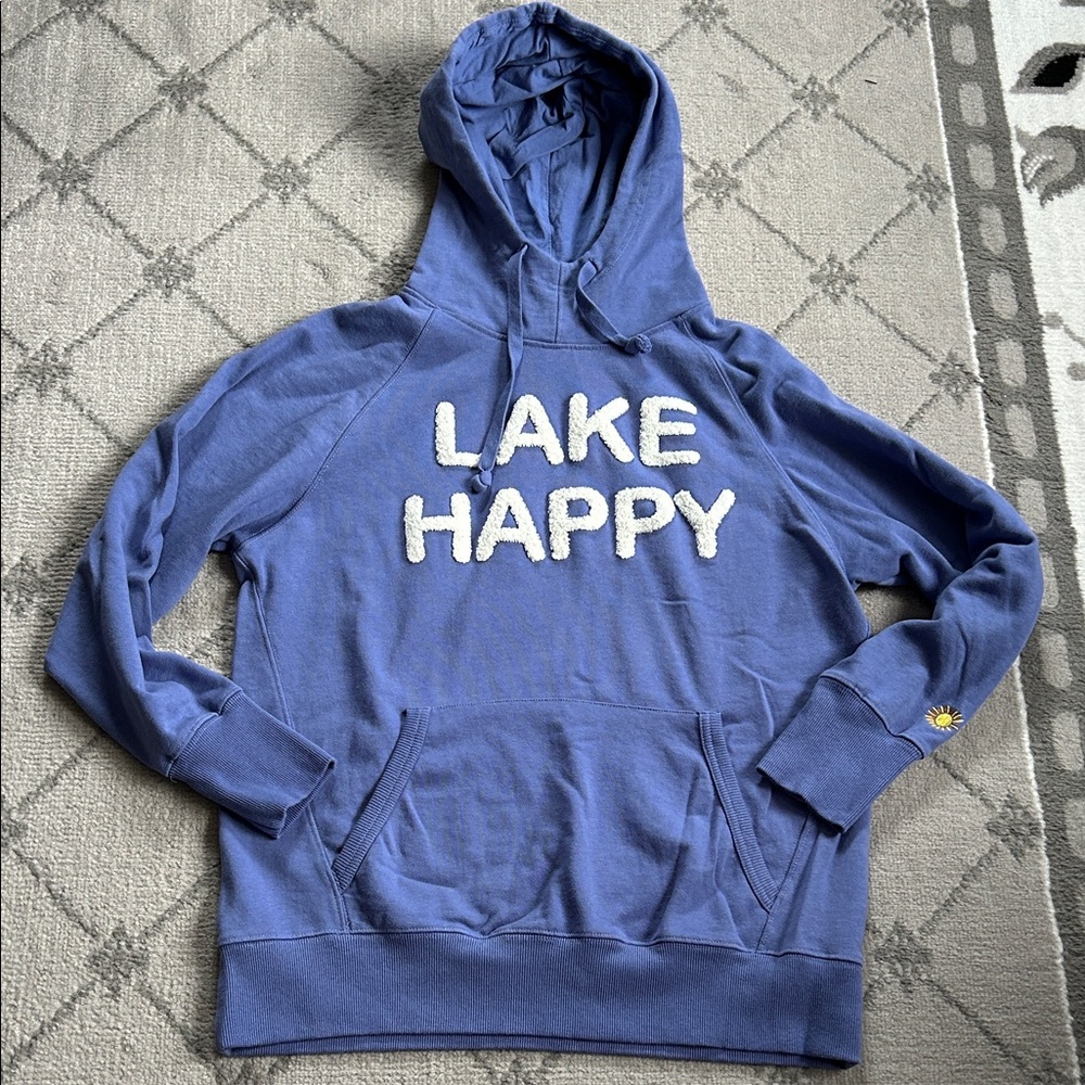 Lake Happy Women's Blue Hoodie
